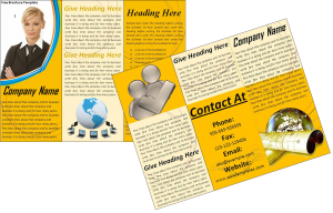 Word Brochure Template