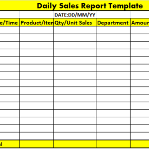 Top 8 Best Sales Report Template Excel Word Templates