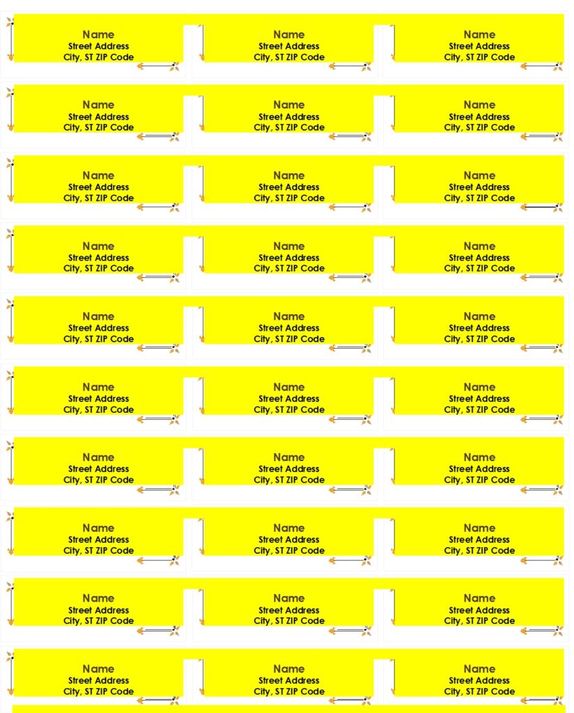 Shipping Label Template - Excel Word Template