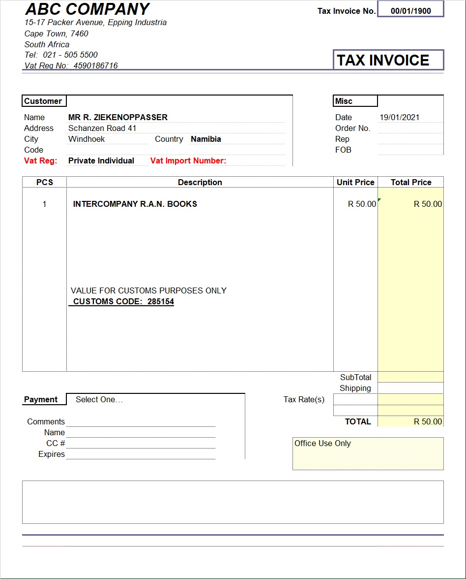 Invoice Template – Excel Word Templates Intended For Individual Invoice Template
