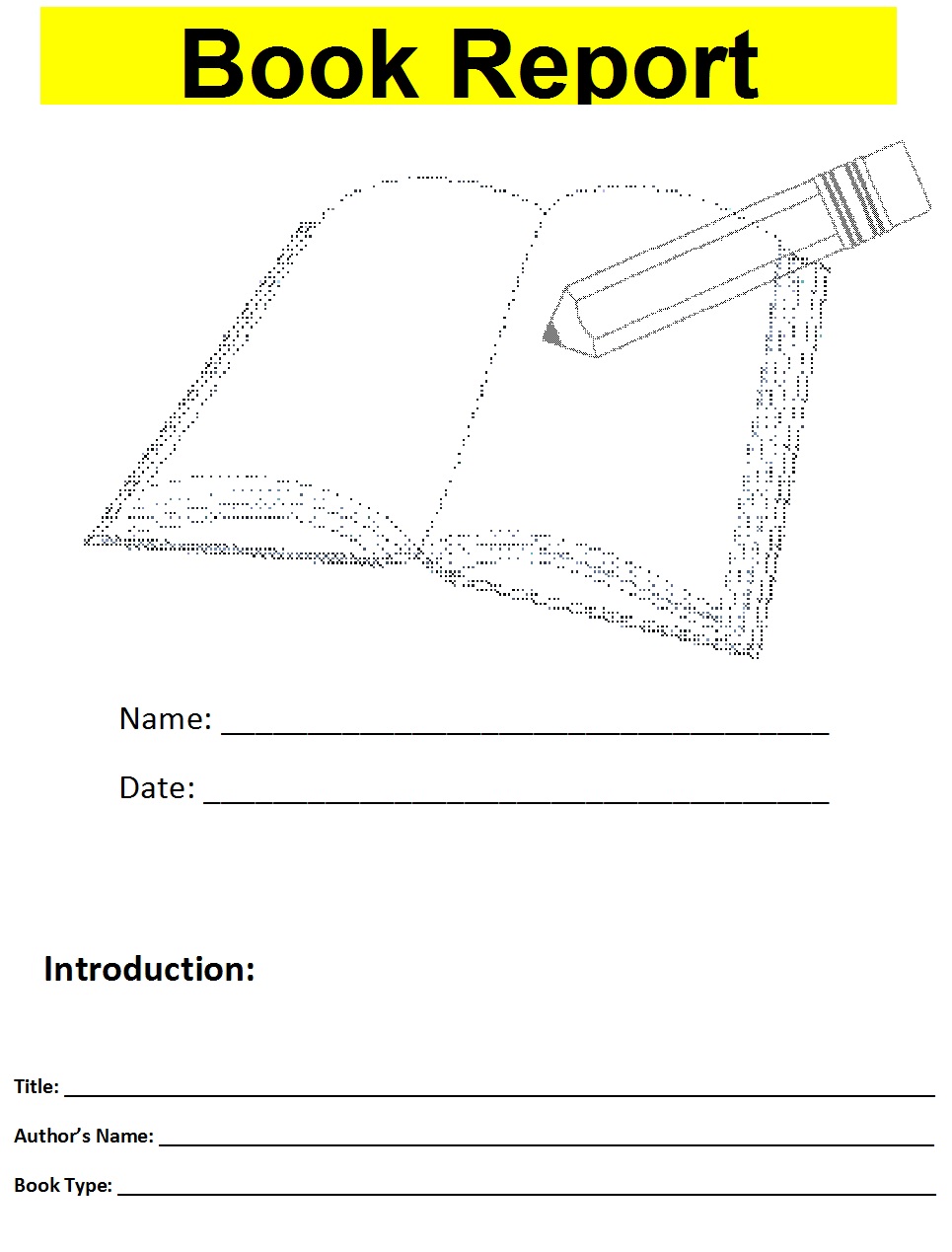 book report introduction sample