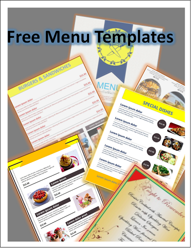 Free Menu Template