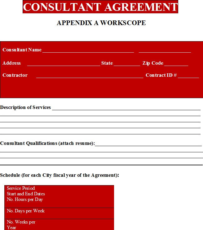 Consulting Agreement Template