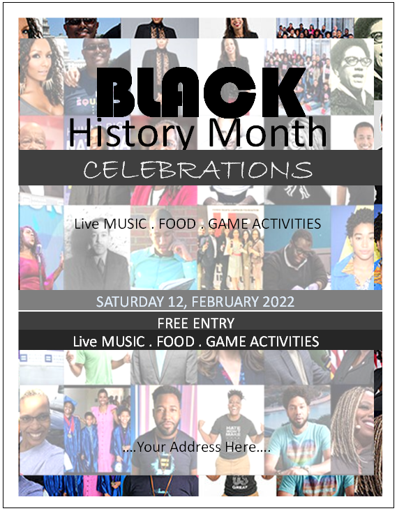 Black History Month Poster Template