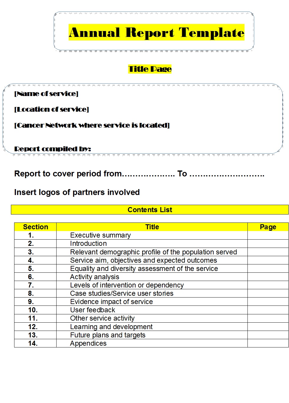 Annual Report Templates