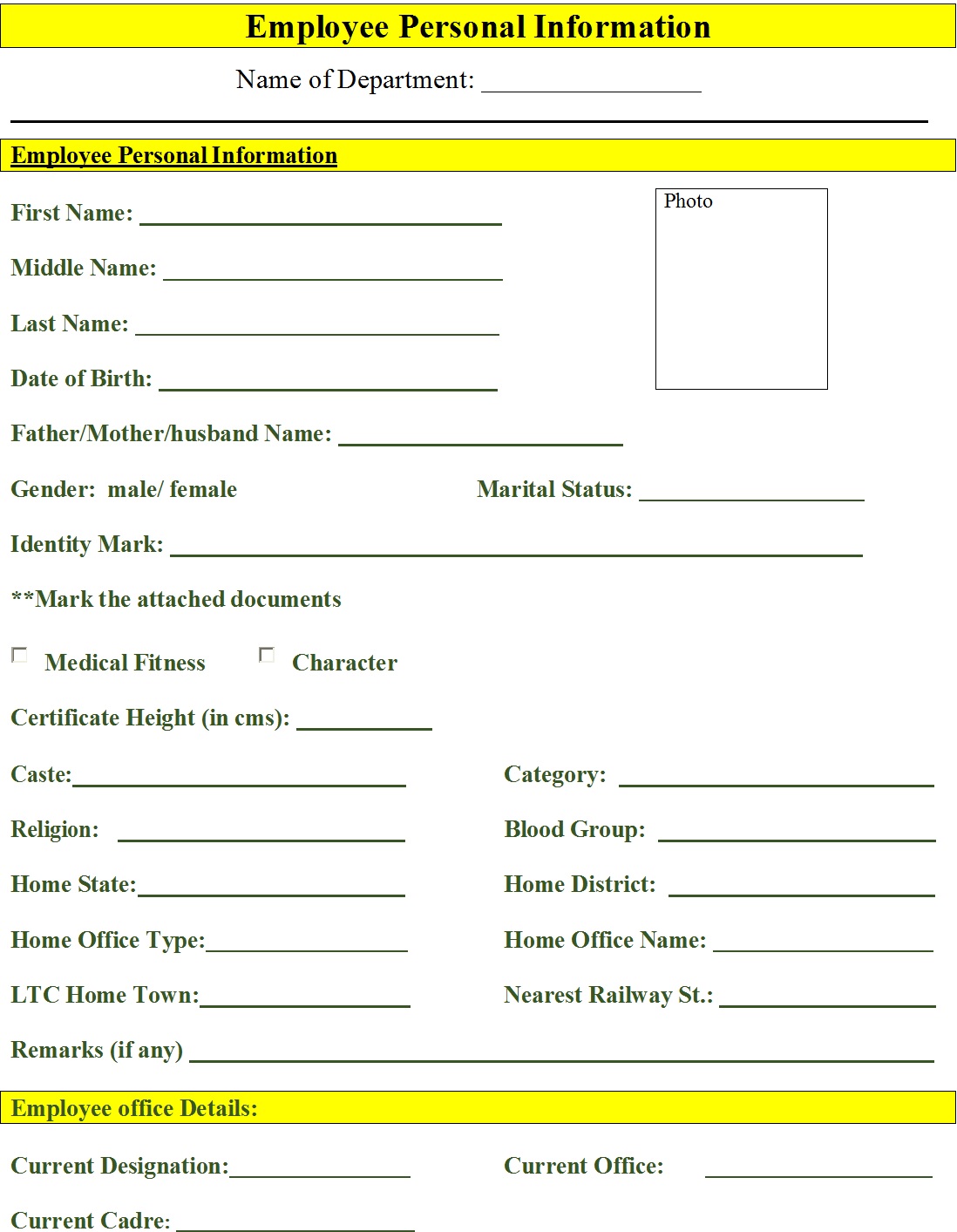 best-personal-information-forms-templates-excel-word-template