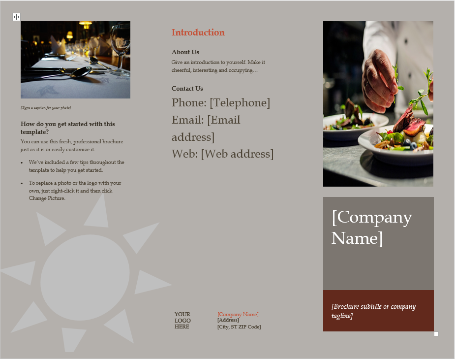 Tri Fold Brochure Templates