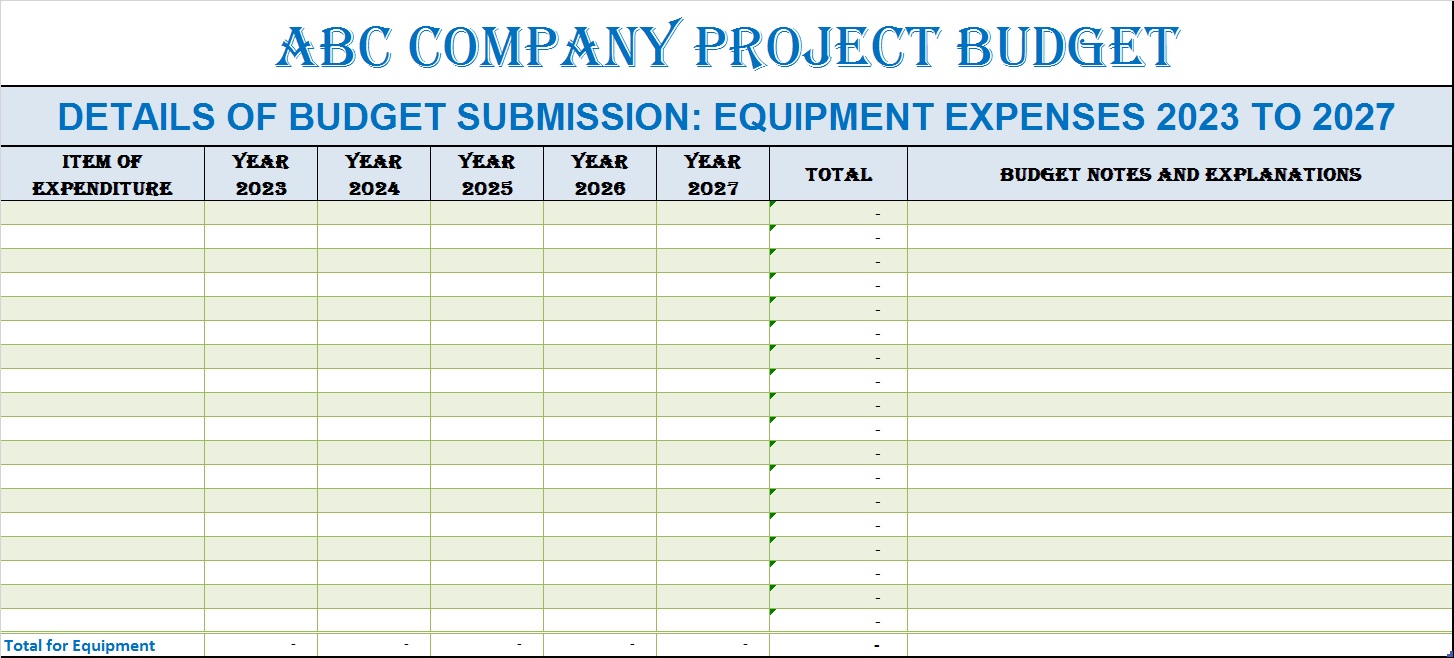 Budget Proposal Templates