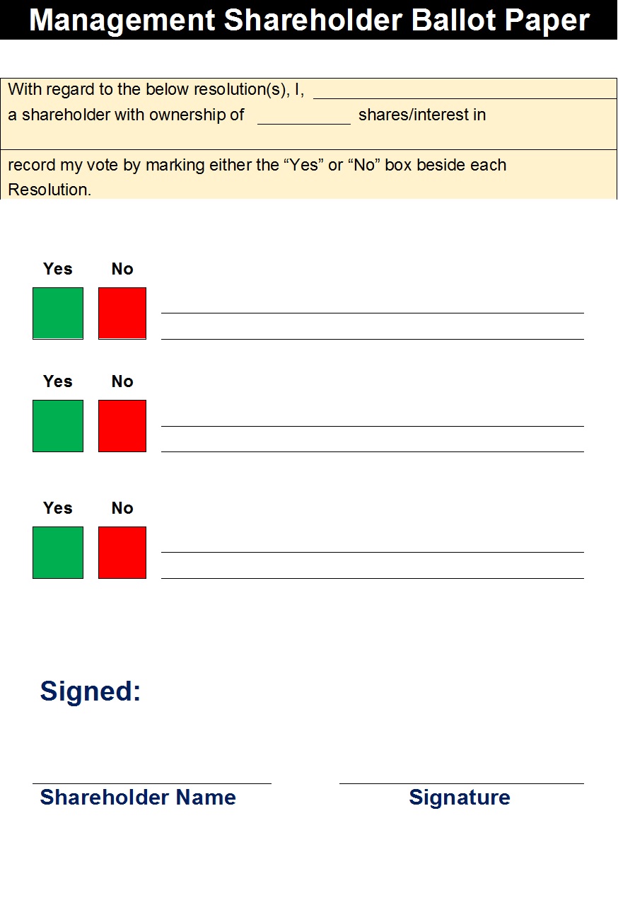 Best 6 Election Ballot Paper Templates