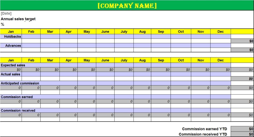 Free Commission Sheet Templates Excel Word Template Free Commission Sheet Templates Excel Word Template