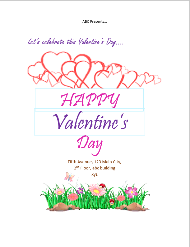 Valentine’s Day Party Templates