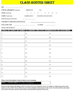 Best 7 Class roster Templates - Excel Word Template
