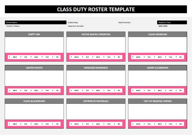 School Course Roster Best 7 Class roster Templates - Excel Word Template